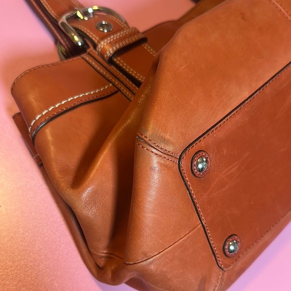 Coach orange Leather Shoulder Bag - Picture 9 of 13